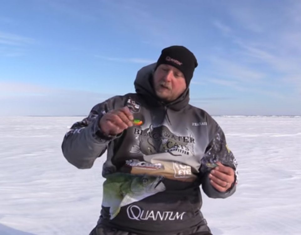 Blackwater Cats Outfiiter Donovan Pearase showing fish baits